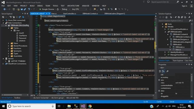#9: User Registration / Sign Up Form in Asp.Net MVC using Entity Framework and SQL Server - смотреть онлайн