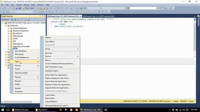 How to backup and Restore Microsoft SQL database смотреть онлайн