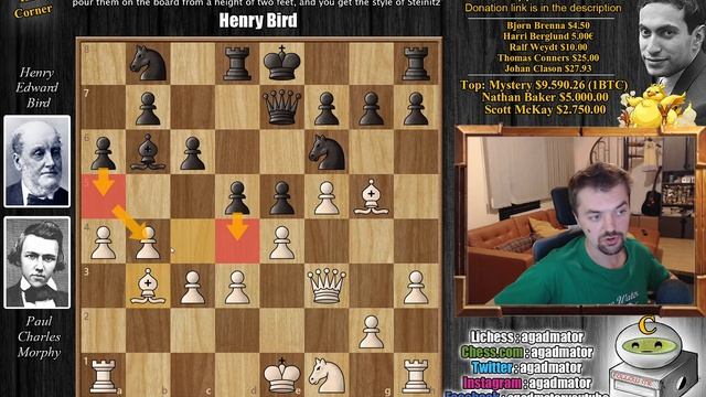 Early Bird Gets the...? || Morphy vs Bird (1858) смотреть онлайн