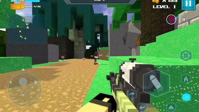 Саша сражается с боссами и собирает блоки в игре The Survival Hunter Games 2 смотреть онлайн