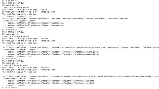 Magento: 6788 patch error смотреть онлайн