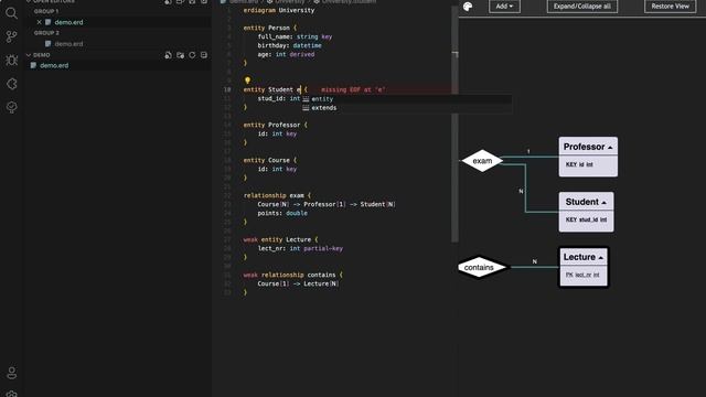 bigER VS Code Entity Relationship Modeling Tool extension смотреть онлайн