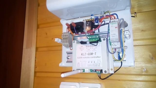 Подключение контроллера KL2-GSM-T, для управлением обогревом. смотреть онлайн