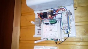 Подключение контроллера KL2-GSM-T, для управлением обогревом.