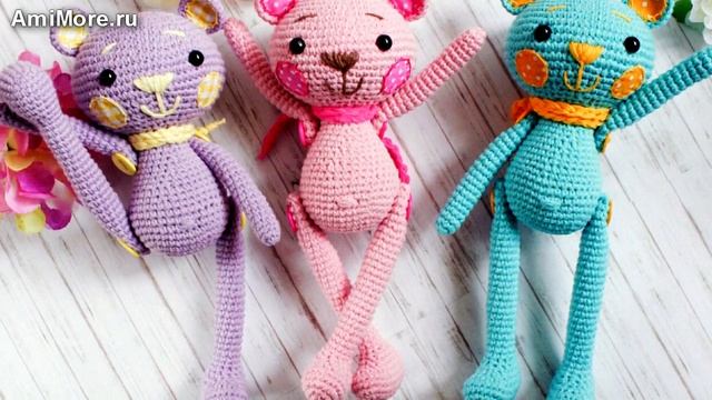 Амигуруми: схема Мишка Ух-тышка. Игрушки вязаные крючком - Free crochet patterns. смотреть онлайн