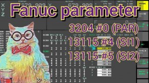 Скобки круглые/квадратные. Fanuc parameter 3204#0 (PAR), 13115#4/5 (SI1/SI2).