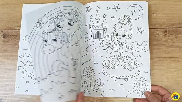 РАСКРАСКА С КАРАНДАШАМИ. ПРЕКРАСНЫЕ ПРИНЦЕССЫ смотреть онлайн