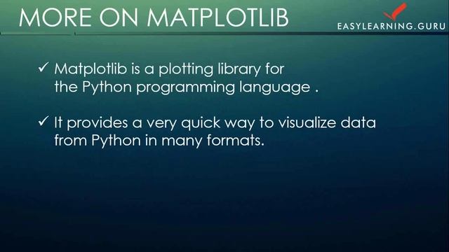 MATPLOTLIB in Data Analysis with Python смотреть онлайн