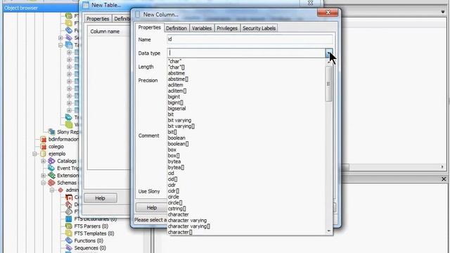 postgresql create table script смотреть онлайн