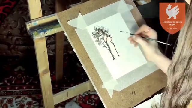 Творческий мастер-класс: пейзаж в технике гризайль смотреть онлайн