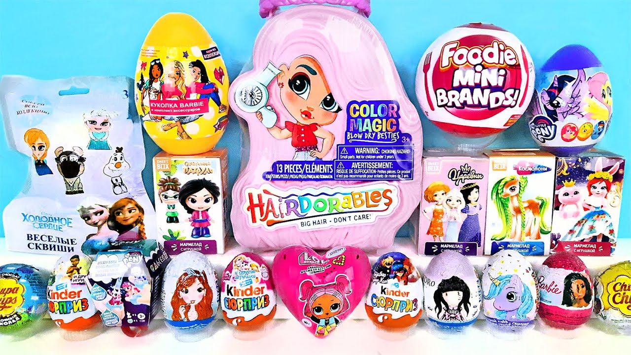 8 МАРТА МЕГА ВЫПУСК СЮРПРИЗОВ! Hairdorables, ZURU, LOL, Леди Баг, Барби Kinder Surprise unboxing смотреть онлайн