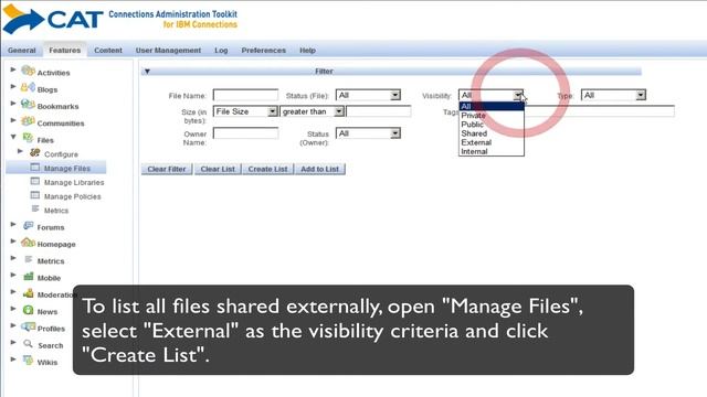 CAT - List Files shared externally смотреть онлайн