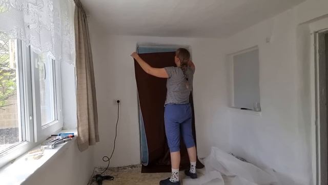 Оббивка старой двери кожзамом, Ремонт 100 летнего дома, Жизнь в деревне смотреть онлайн