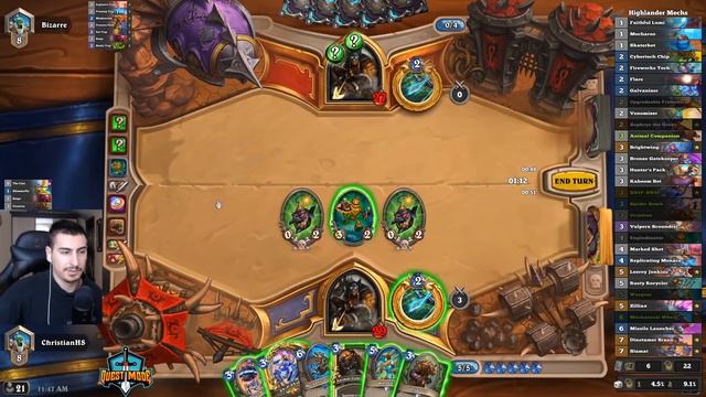 Hearthstone: Highlander Mech Hunter Part 2 | Dinotamer Brann | Siamat | Zephrys | Saviors Of Uldum смотреть онлайн