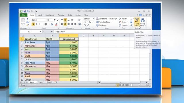 Microsoft® Excel 2010: Filter Stops Working Part Way Down the Spreadsheet смотреть онлайн