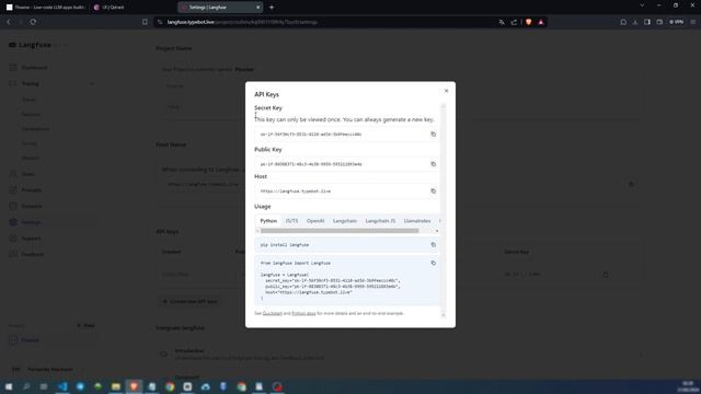 Flowise  +  Langfuse - Configuração [Chatbot Com IA]