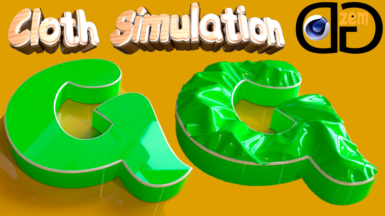 Имитация ткани в Cinema 4D | Tutorial смотреть онлайн