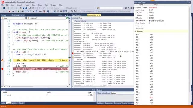 Debug Arduino Uno using Microchip Studio смотреть онлайн