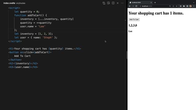 Beginner SvelteKit: Svelte's Reactivity смотреть онлайн