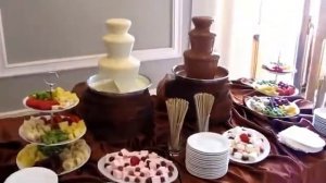 Шоколадный фонтан фондю Chocolate Fountain высота 25 см