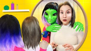 Инопланетянка Стала Нашей Няней на 24 Часа ! // Луномосик