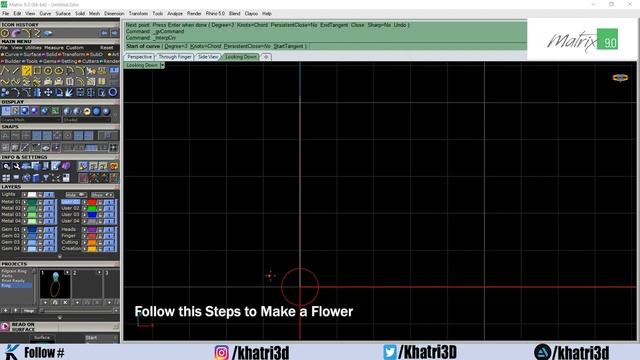 Gemvision Matrix 9.0 How to Make Flower Shape Solitaire Ring смотреть онлайн