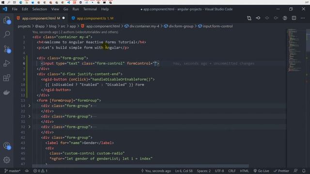 #8. Angular Reactive Forms - Enable Dan Disable FormGroup dan/atau FormControl смотреть онлайн