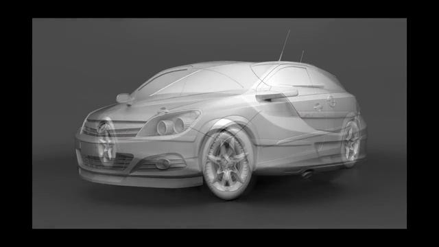 Opel Astra GTC H 3D Model at 3dexport.com смотреть онлайн