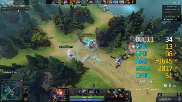 Intel UHD Graphics 730 -- Intel Core i5-11400 -- Dota 2 FPS Test