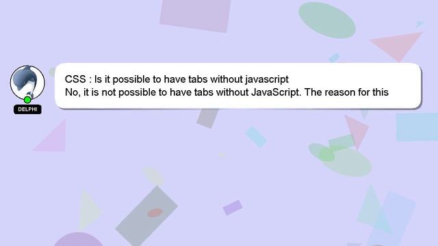 CSS : Is it possible to have tabs without javascript смотреть онлайн