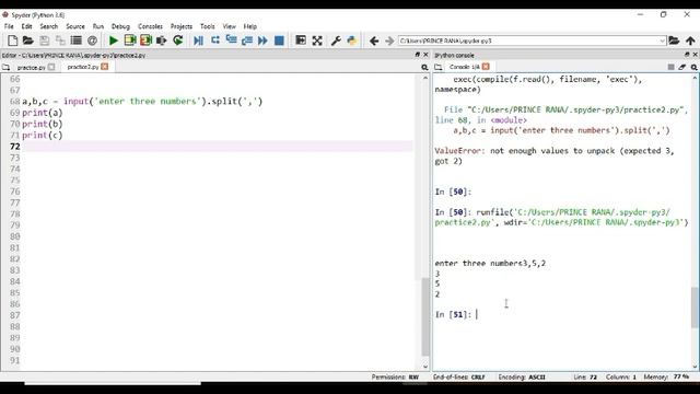 Python Tutorial | Multiple input in single line python code, use of map & split functions смотреть онлайн