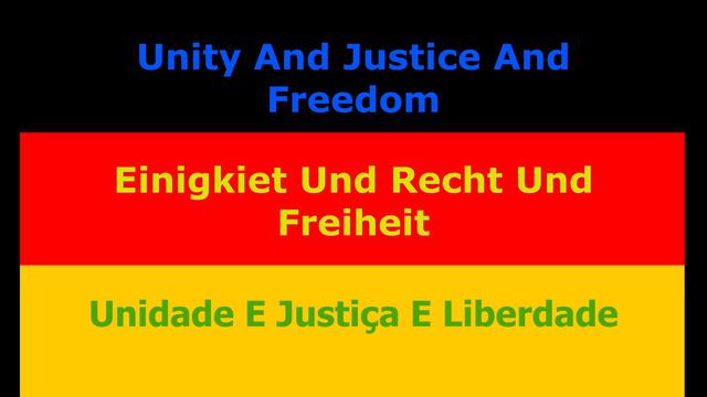 German National Anthem (Second Stanza) (English And Portuguese Translation) #germany #anthem смотреть онлайн