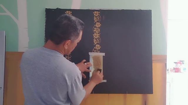 DIY WALL PAINTING IDEAS || WALL ART DESIGN || INTERIOR DESIGN || PAANO MAG DESIGN SA WALL смотреть онлайн
