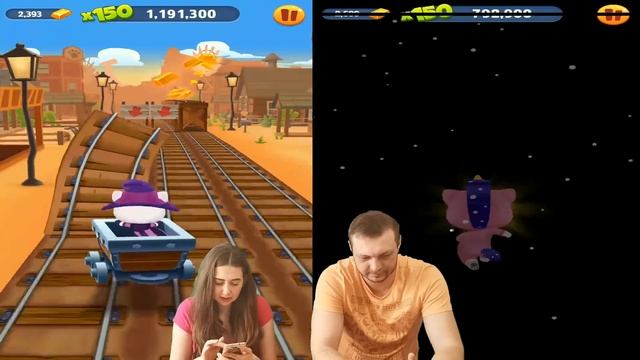 Женский забег в игре Том за золотом My Talking Tom Gold run! Единорог Анджела против Ведьмы Анджелы смотреть онлайн
