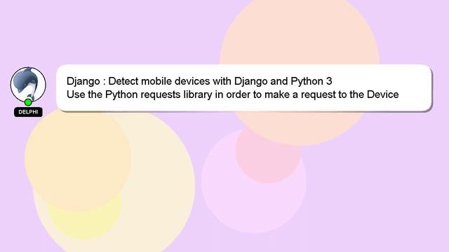 Django : Detect mobile devices with Django and Python 3 смотреть онлайн