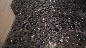 Душевой поддон из гальки.Ремонт санузла, Готовый объект.