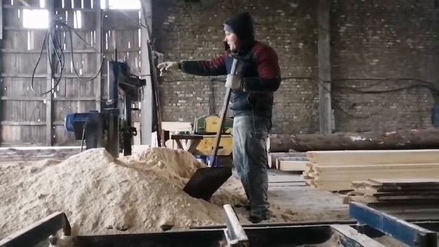 работа на пилораме!!