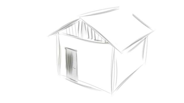 Example - Basic Sketch N Toon Animation: A House being Drawn смотреть онлайн
