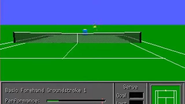 4D Sports Tennis 1990 Mindscape Inc gameplay смотреть онлайн