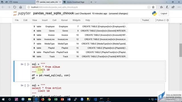 สอน Python สำหรับ Data science: การอ่านข้อมูลจาก sqlite3 มาเป็น pandas DataFrame смотреть онлайн