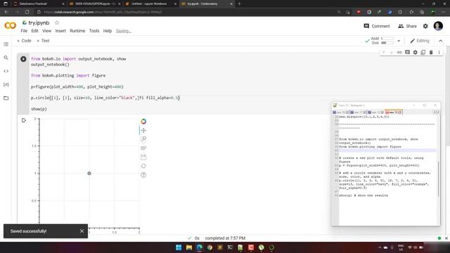 Python - Data Science Visualization - Google Colab bokeh.io, matplotlib, seaborn смотреть онлайн