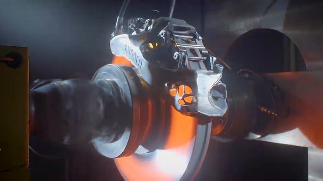 Испытания тормозного суппорта для Bugatti Chiron 1500 л.с. смотреть онлайн