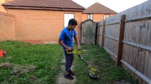 Ryobi OLT1832 ONE+ Grass Trimmer Abisan Cleaning Garden