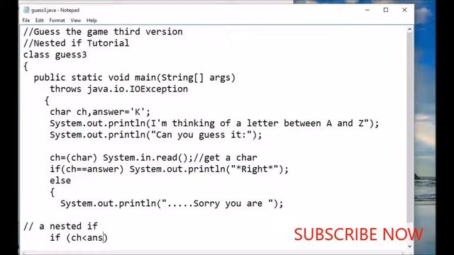 NESTED IF IN JAVA TUTORIAL Mac Grah Hill Example смотреть онлайн
