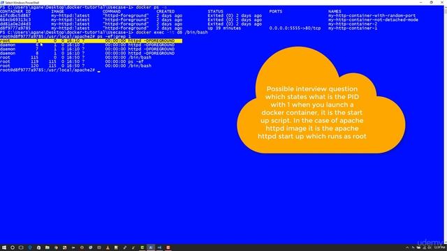 HANDS ON DOCKER for JAVA Engineers (5 Logging into the container) смотреть онлайн