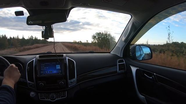 Поведение HAVAL H9 на грунтовке. смотреть онлайн