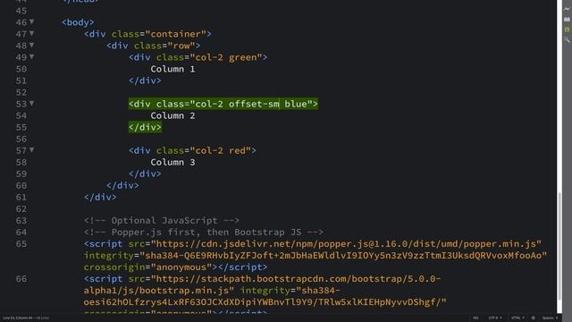 Offsetting Columns - Bootstrap 5 Alpha Responsive Web Development and Design смотреть онлайн
