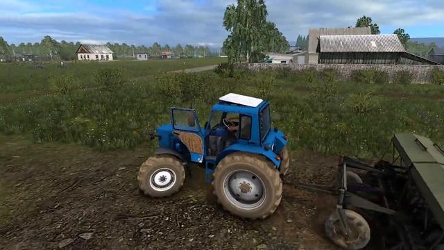 [РП] ЗАБРАЛ МТЗ С РЕМОНТА И НА ПОСЕВНУЮ В Farming Simulator 17 смотреть онлайн