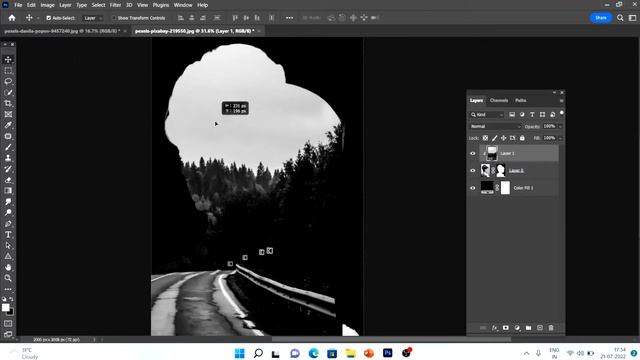 how to create double exposure in photoshop tutorial смотреть онлайн
