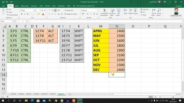 Excel Shortcuts 2021 | Function Key Shortcuts in Excel | Keyboard Shortcuts Computer user must Know смотреть онлайн